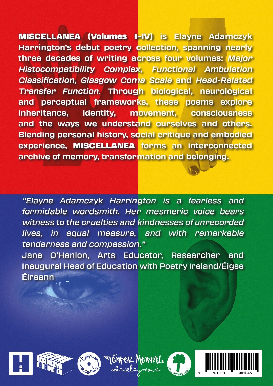 MISCELLANEA (VOLUMES I–IV) by Elayne Adamczyk Harrington