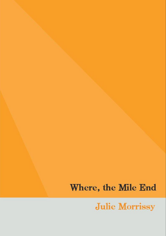 WHERE, THE MILE END by Julie Morrissy