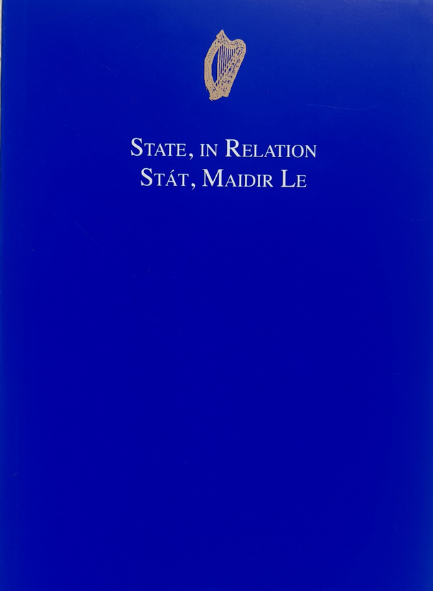 STATE, IN RELATION / STÁT, MAIDIR LE